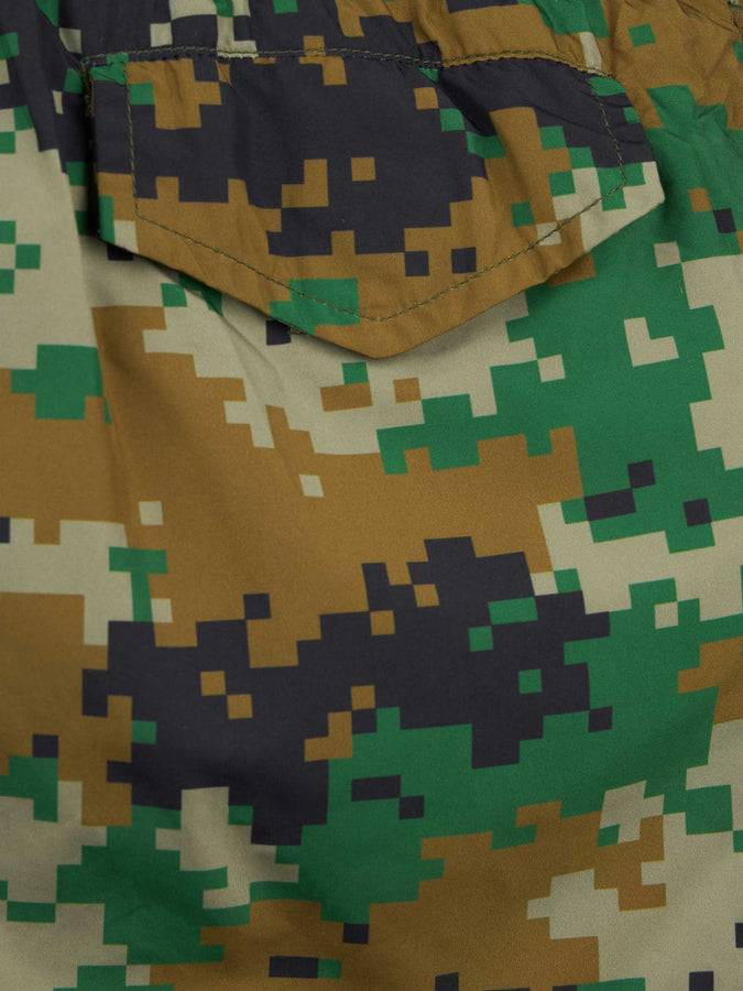 Mc2 Saint Barth Costume Da Bagno Per Bambino In Tessuto Leggero Jean Lighting Con Stampa Pixel Camouflage