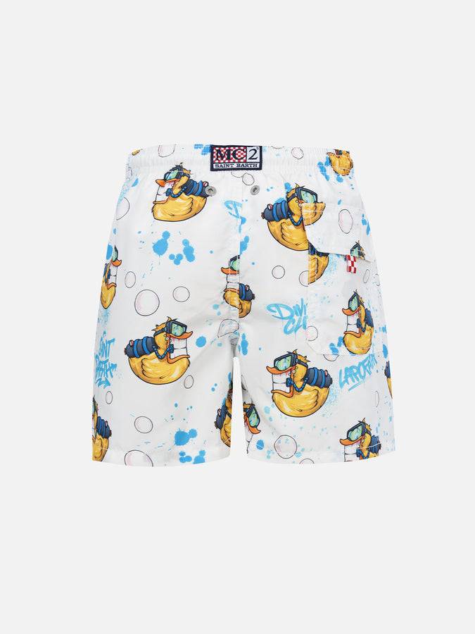 Mc2 Saint Barth Costume Da Bagno Ragazzo Di Media Lunghezza Jean Con Stampa Crypto Ducky | EDIZIONE SPECIALE CRYPTOPUPPETS