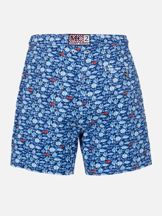 Mc2 Saint Barth Costume Da Bagno Uomo Comfort Light Con Stampa Pesci