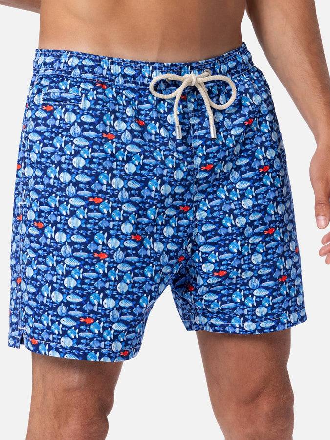 Mc2 Saint Barth Costume Da Bagno Uomo Comfort Light Con Stampa Pesci