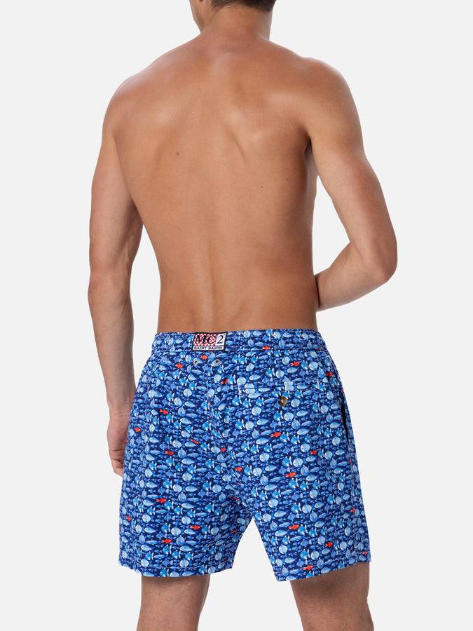Mc2 Saint Barth Costume Da Bagno Uomo Comfort Light Con Stampa Pesci