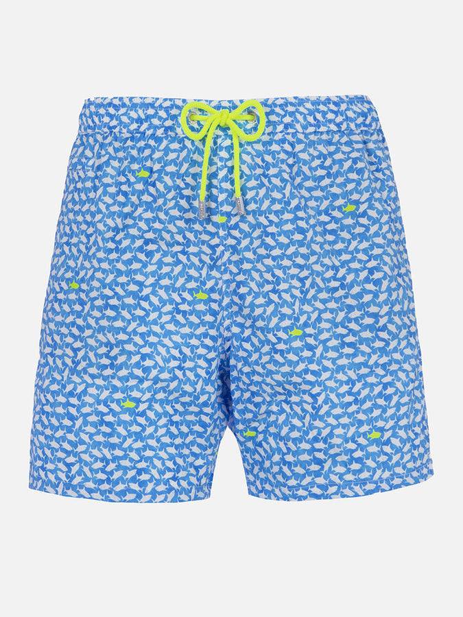 Mc2 Saint Barth Costume da bagno uomo Comfort Light con stampa squali