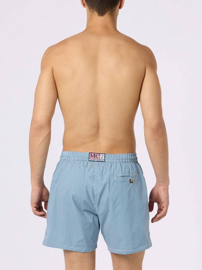Mc2 Saint Barth Costume Da Bagno Uomo Comfort Light Con Stampa Vichy