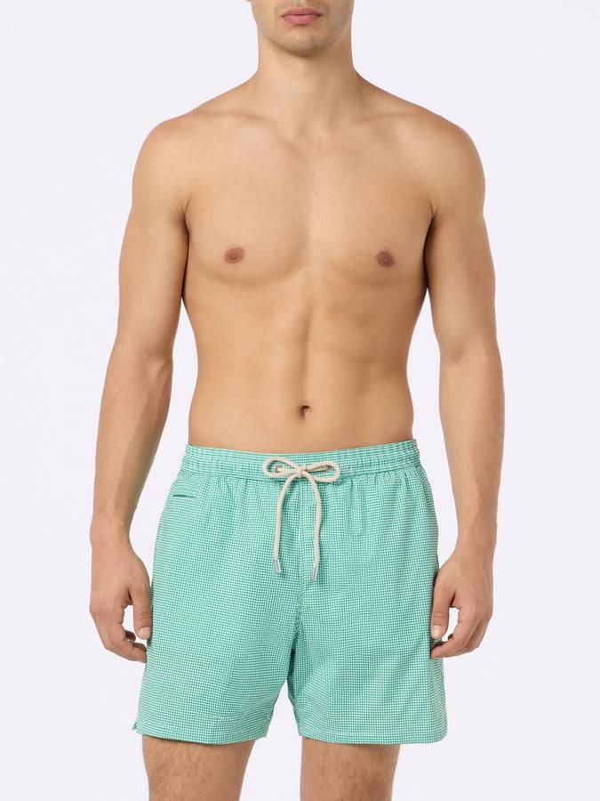 Mc2 Saint Barth Costume Da Bagno Uomo Comfort Light Con Stampa Vichy