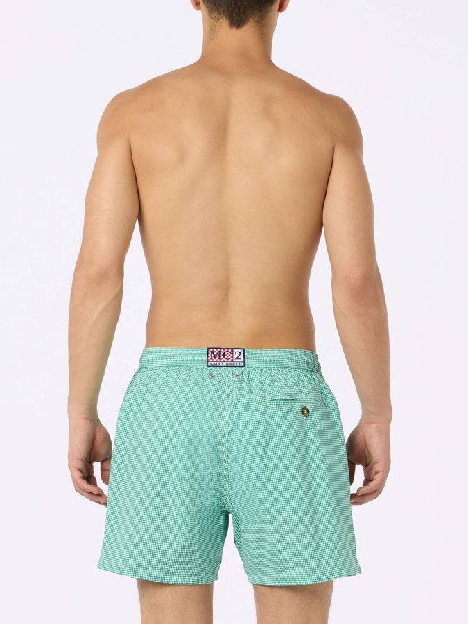 Mc2 Saint Barth Costume Da Bagno Uomo Comfort Light Con Stampa Vichy