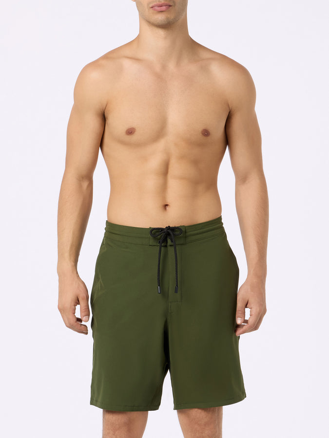Mc2 Saint Barth Costume Da Bagno Uomo Comfort Surf Di Colore Verde Militare