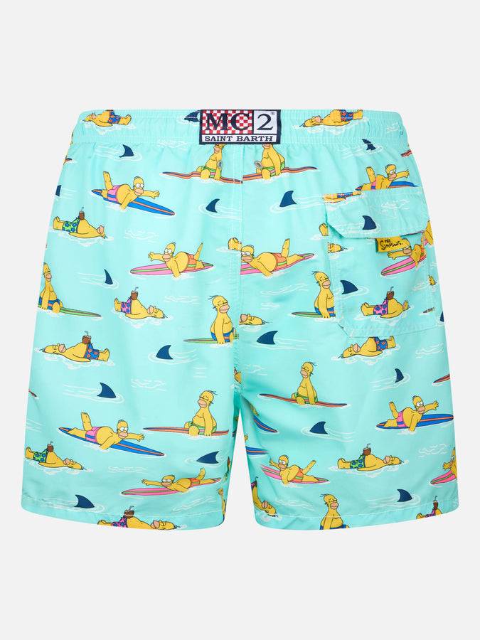 Mc2 Saint Barth Costume Da Bagno Uomo Gustavia Lunghezza Media Con Stampa Homer Simpson | EDIZIONE SPECIALE I SIMPSON