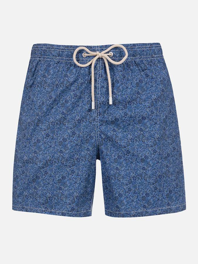 Mc2 Saint Barth Costume Da Bagno Uomo Gustavia Lunghezza Media Con Stampa Emma & Georgina | REALIZZATO CON TESSUTO LIBERTY