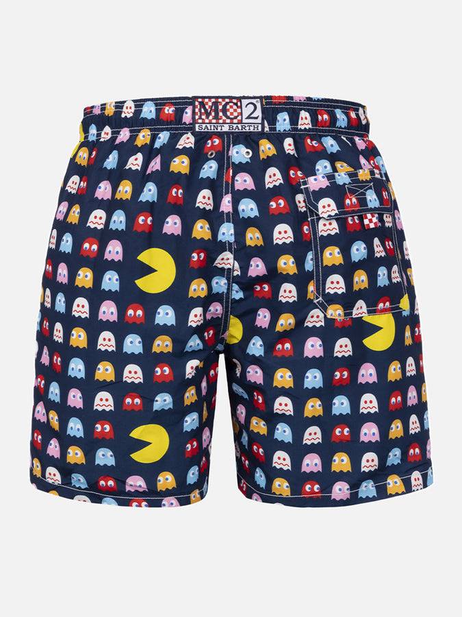 Mc2 Saint Barth Costume Da Bagno Uomo Gustavia Lunghezza Media Con Stampa Pac-Man | EDIZIONE SPECIALE DI PAC MAN