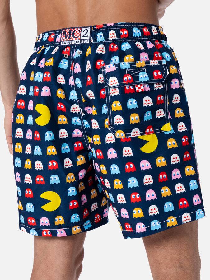 Mc2 Saint Barth Costume Da Bagno Uomo Gustavia Lunghezza Media Con Stampa Pac-Man | EDIZIONE SPECIALE DI PAC MAN