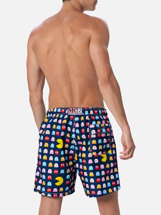 Mc2 Saint Barth Costume Da Bagno Uomo Gustavia Lunghezza Media Con Stampa Pac-Man | EDIZIONE SPECIALE DI PAC MAN