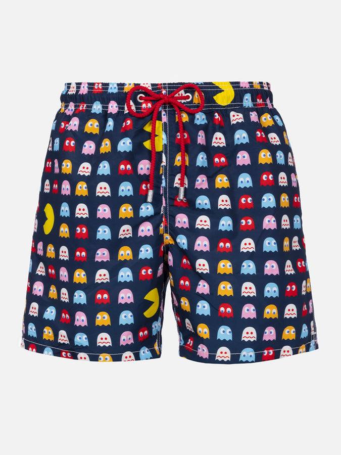 Mc2 Saint Barth Costume da bagno uomo Gustavia lunghezza media con stampa Pac-Man | EDIZIONE SPECIALE DI PAC MAN