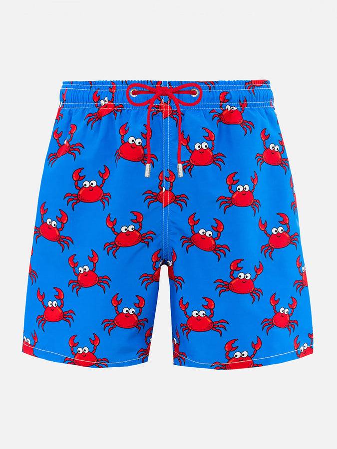 Mc2 Saint Barth Costume da bagno uomo Gustavia lunghezza media con stampa granchio