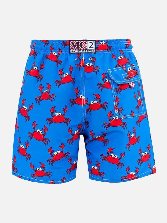 Mc2 Saint Barth Costume Da Bagno Uomo Gustavia Lunghezza Media Con Stampa Granchio