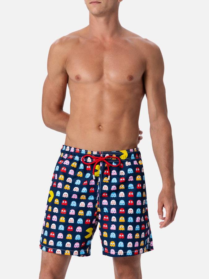 Mc2 Saint Barth Costume Da Bagno Uomo Gustavia Lunghezza Media Con Stampa Pac-Man | EDIZIONE SPECIALE DI PAC MAN