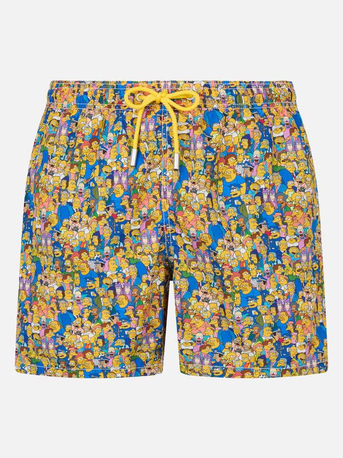 Mc2 Saint Barth Costume da bagno uomo in tessuto leggero Lighting Micro Fantasy con stampa della famiglia The Simpsons | EDIZIONE SPECIALE I SIMPSON