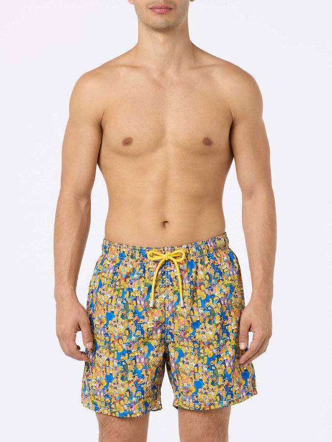 Mc2 Saint Barth Costume Da Bagno Uomo In Tessuto Leggero Lighting Micro Fantasy Con Stampa Della Famiglia The Simpsons | EDIZIONE SPECIALE I SIMPSON