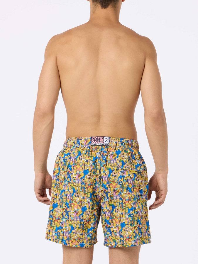 Mc2 Saint Barth Costume Da Bagno Uomo In Tessuto Leggero Lighting Micro Fantasy Con Stampa Della Famiglia The Simpsons | EDIZIONE SPECIALE I SIMPSON