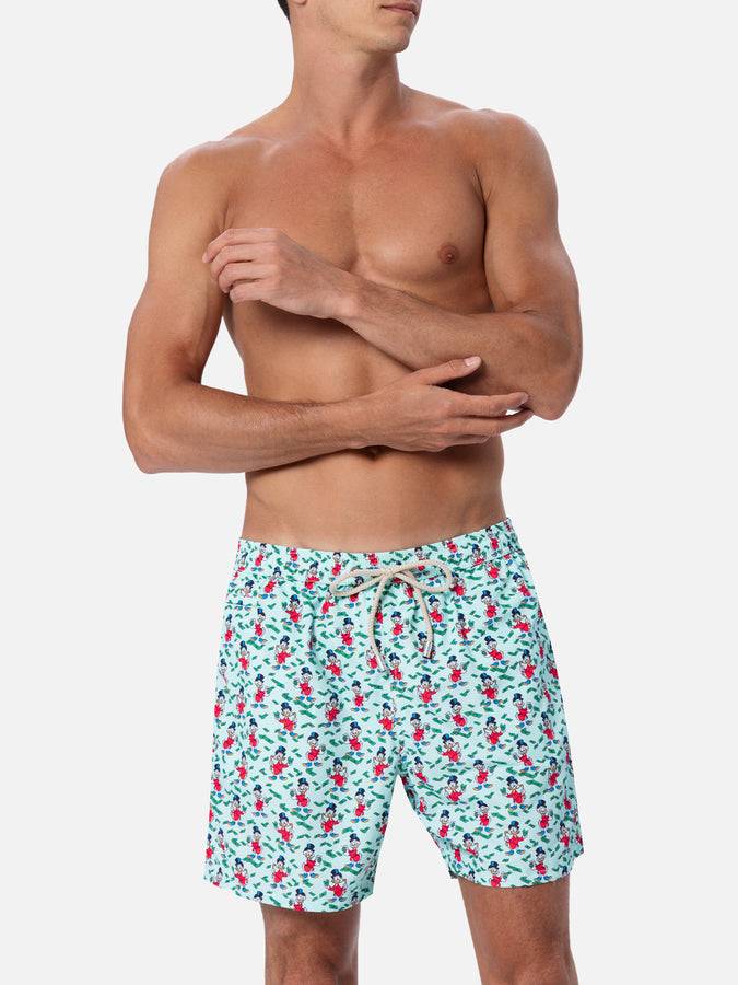Mc2 Saint Barth Costume Da Bagno Uomo In Tessuto Leggero Lighting Micro Fantasy Con Stampa Paperoni|DISNEY SPECIAL EDITION