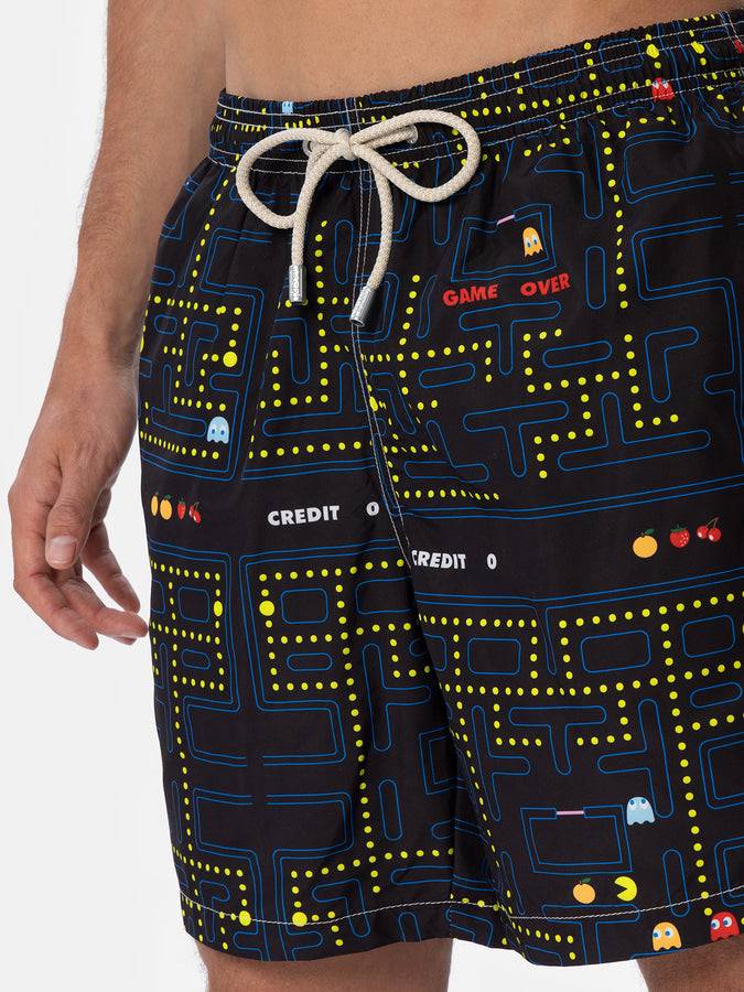 Mc2 Saint Barth Costume Da Bagno Uomo In Tessuto Leggero Lighting Con Stampa Pac-Man |PAC-MAN SPECIAL EDITION