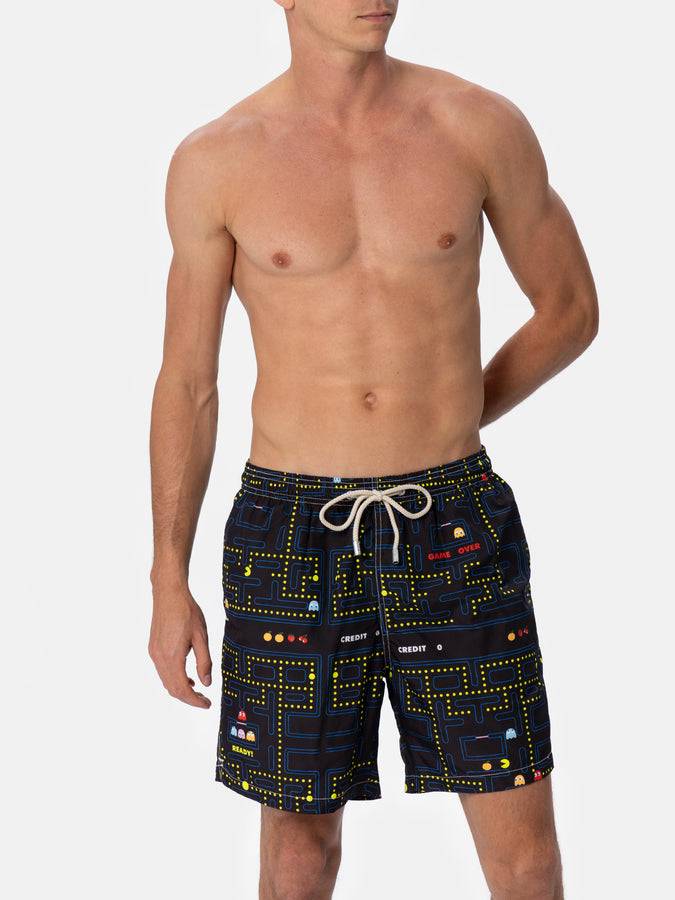 Mc2 Saint Barth Costume Da Bagno Uomo In Tessuto Leggero Lighting Con Stampa Pac-Man |PAC-MAN SPECIAL EDITION
