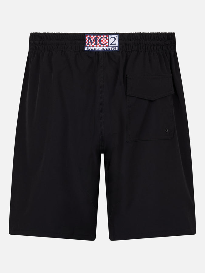 Mc2 Saint Barth Costume Da Bagno Uomo Nero Comfort Surf