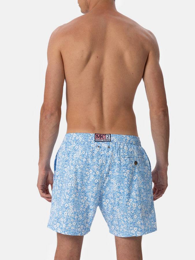 Mc2 Saint Barth Costume Da Uomo Comfort Light Con Stampa Fiori