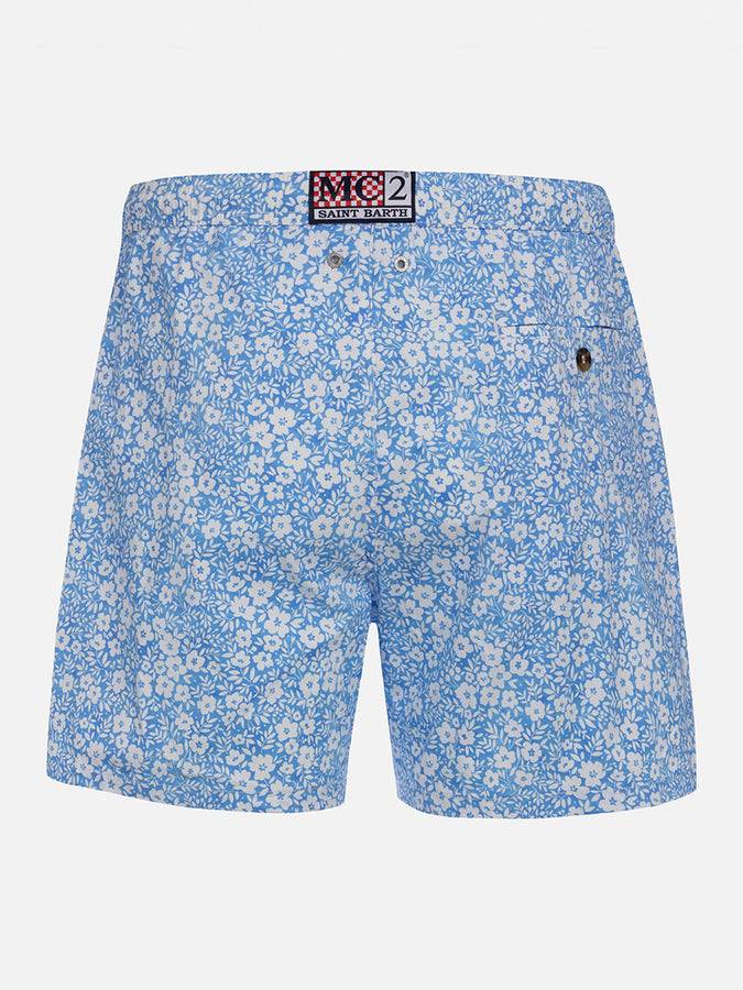Mc2 Saint Barth Costume Da Uomo Comfort Light Con Stampa Fiori