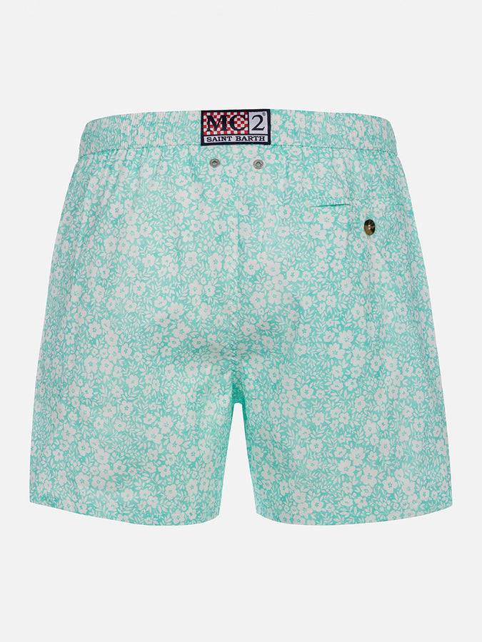 Mc2 Saint Barth Costume Da Uomo Comfort Light Con Stampa Fiori