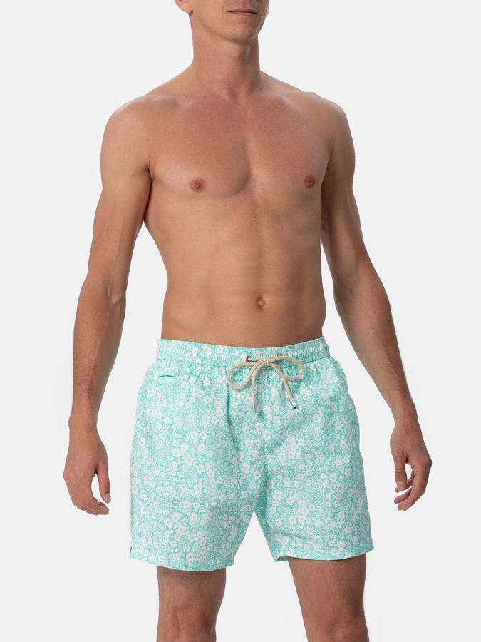 Mc2 Saint Barth Costume Da Uomo Comfort Light Con Stampa Fiori