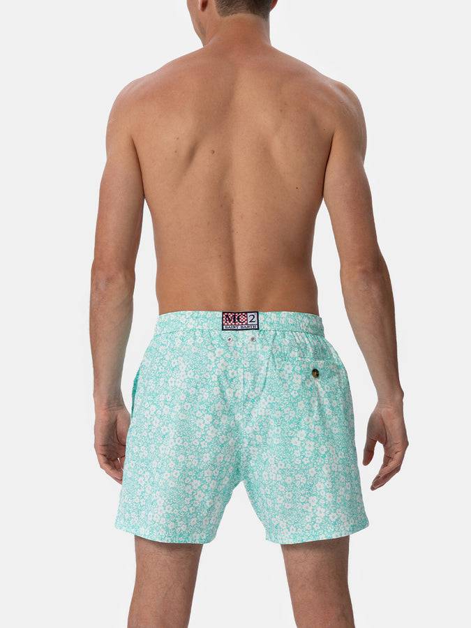 Mc2 Saint Barth Costume Da Uomo Comfort Light Con Stampa Fiori
