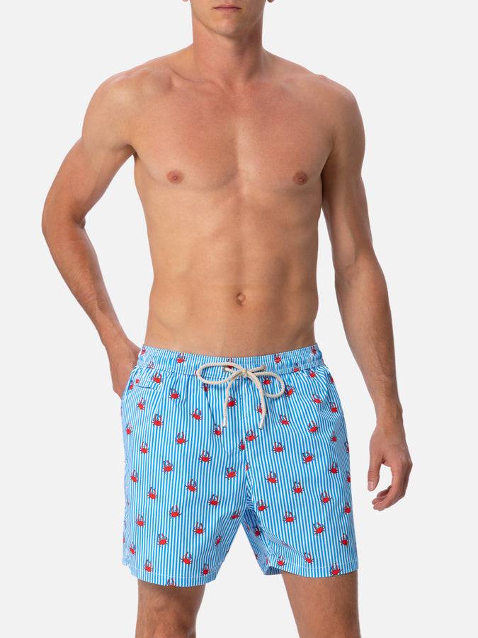 Mc2 Saint Barth Costume Da Uomo Comfort Light Con Stampa Granchi