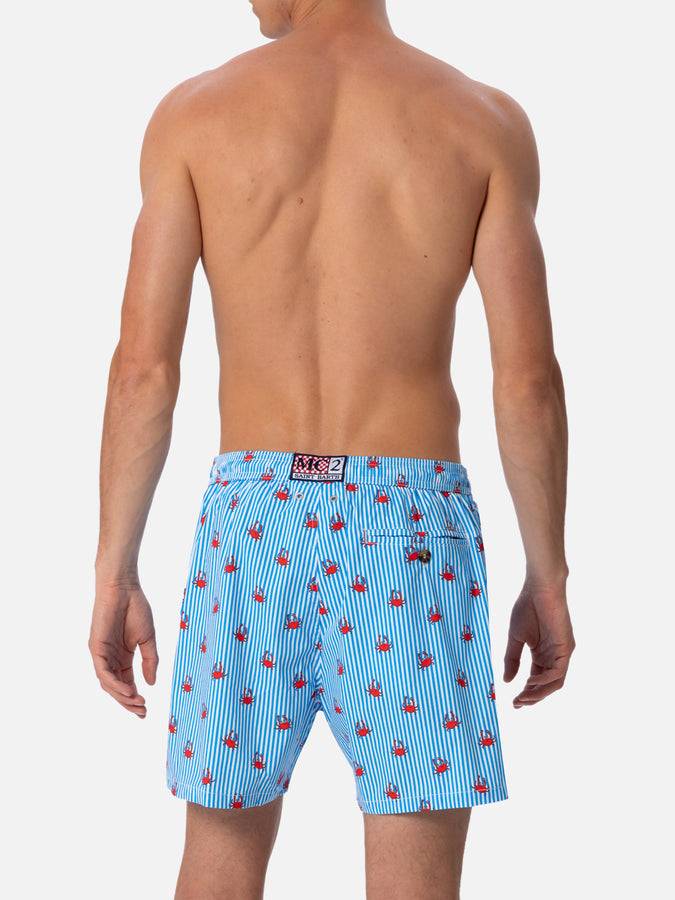 Mc2 Saint Barth Costume Da Uomo Comfort Light Con Stampa Granchi