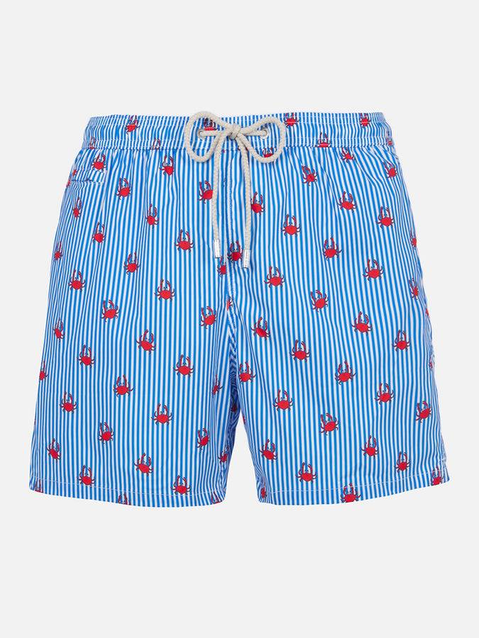 Mc2 Saint Barth Costume da uomo Comfort Light con stampa granchi