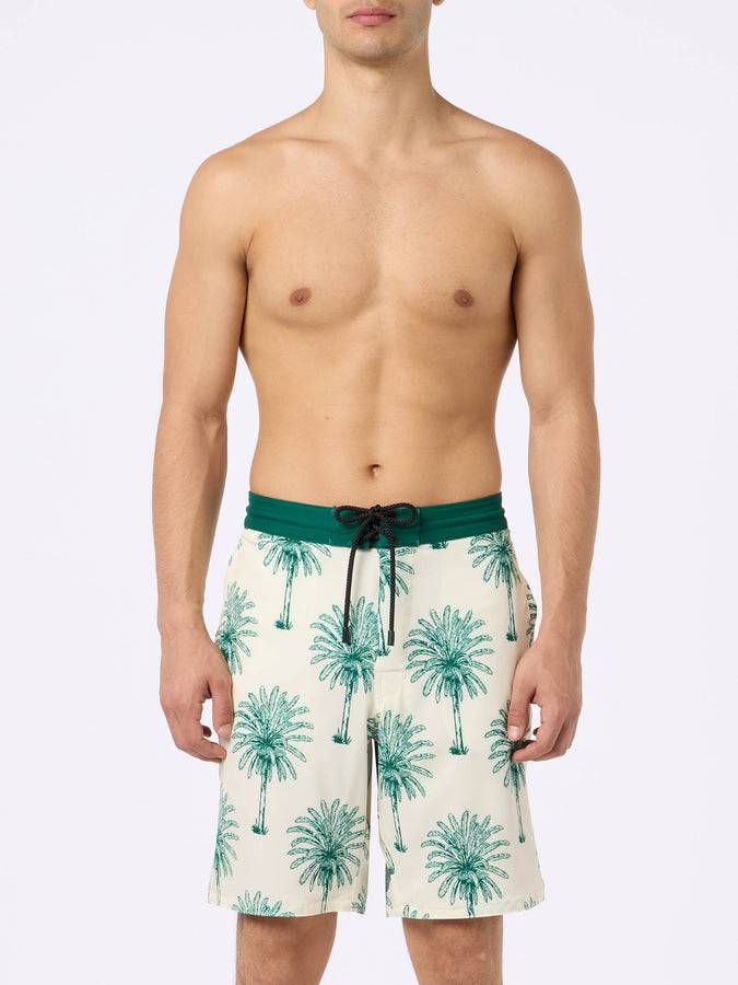 Mc2 Saint Barth Costume Da Uomo Comfort Surf Con Stampa Palme