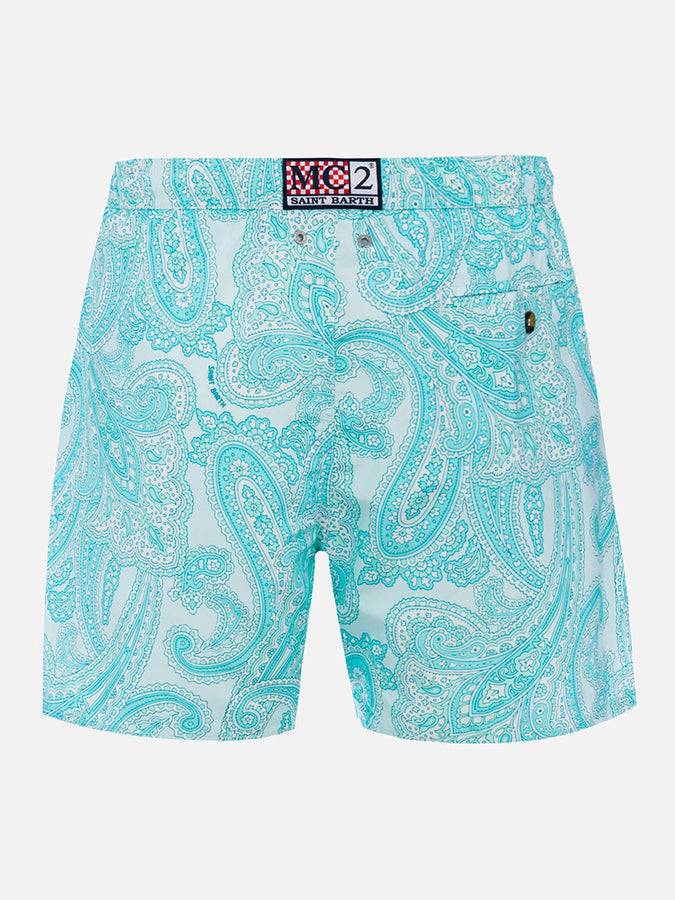 Mc2 Saint Barth Costume Da Uomo In Tessuto Leggero Lighting 70 Con Stampa Paisley