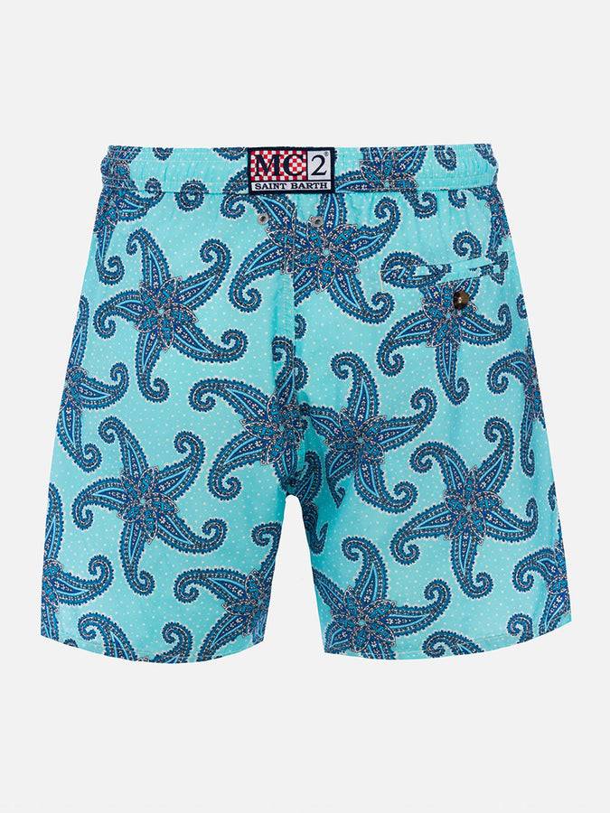 Mc2 Saint Barth Costume Da Uomo In Tessuto Leggero Lighting 70 Con Stampa Paisley