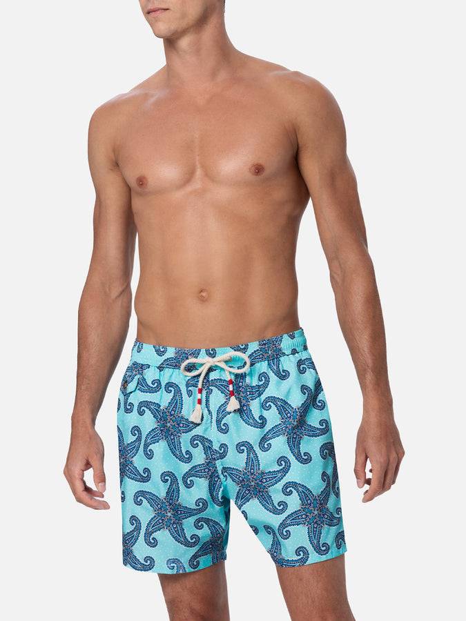 Mc2 Saint Barth Costume Da Uomo In Tessuto Leggero Lighting 70 Con Stampa Paisley