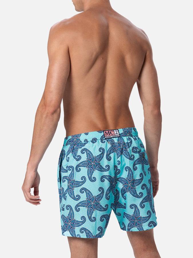 Mc2 Saint Barth Costume Da Uomo In Tessuto Leggero Lighting 70 Con Stampa Paisley