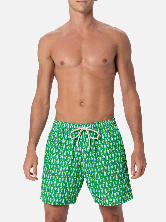 Mc2 Saint Barth Costume Da Uomo In Tessuto Leggero Lighting Micro Fantasy Con Stampa Tequila