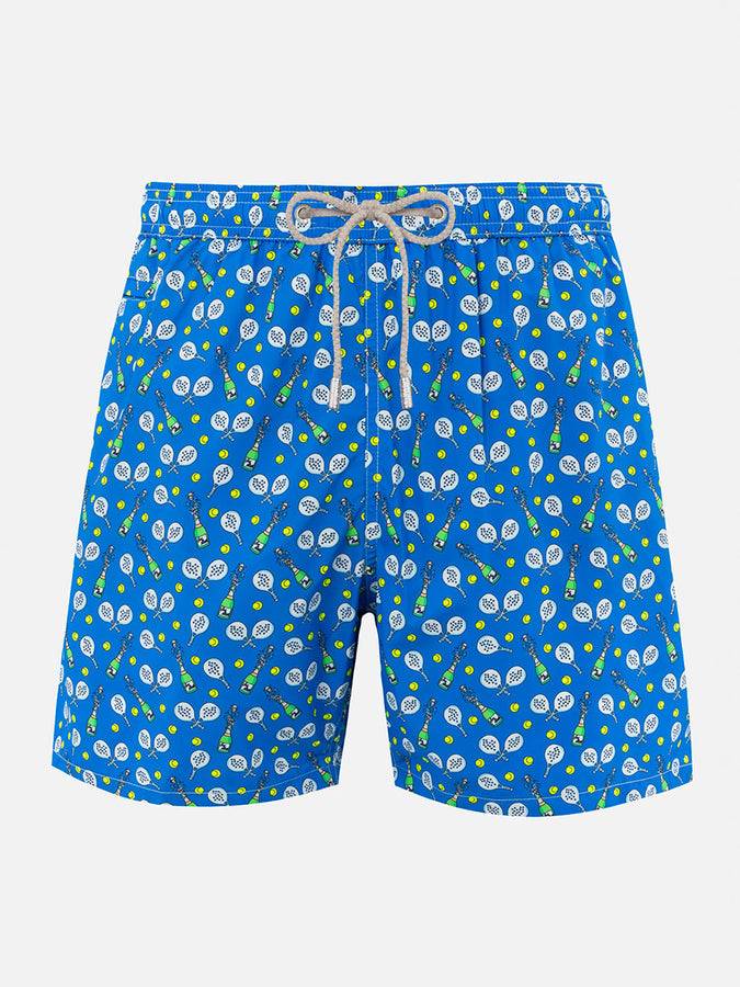 Mc2 Saint Barth Costume da uomo in tessuto leggero Lighting Micro Fantasy con stampa vincitore padel