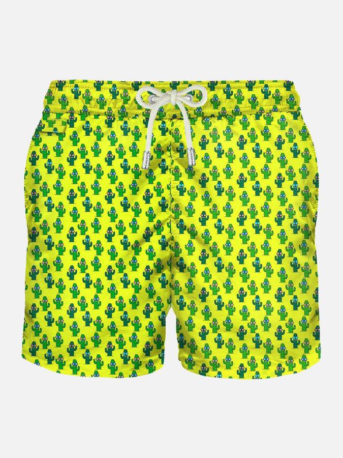 Mc2 Saint Barth Costume da uomo in tessuto leggero stampa cactus
