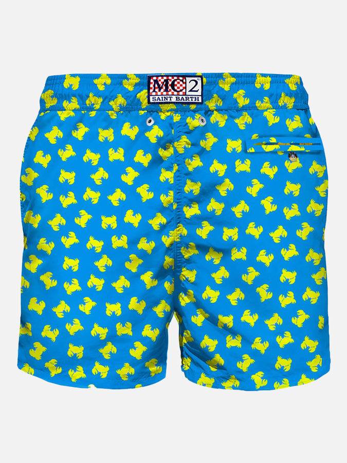 Mc2 Saint Barth Costume Da Uomo In Tessuto Leggero Stampa Granchi