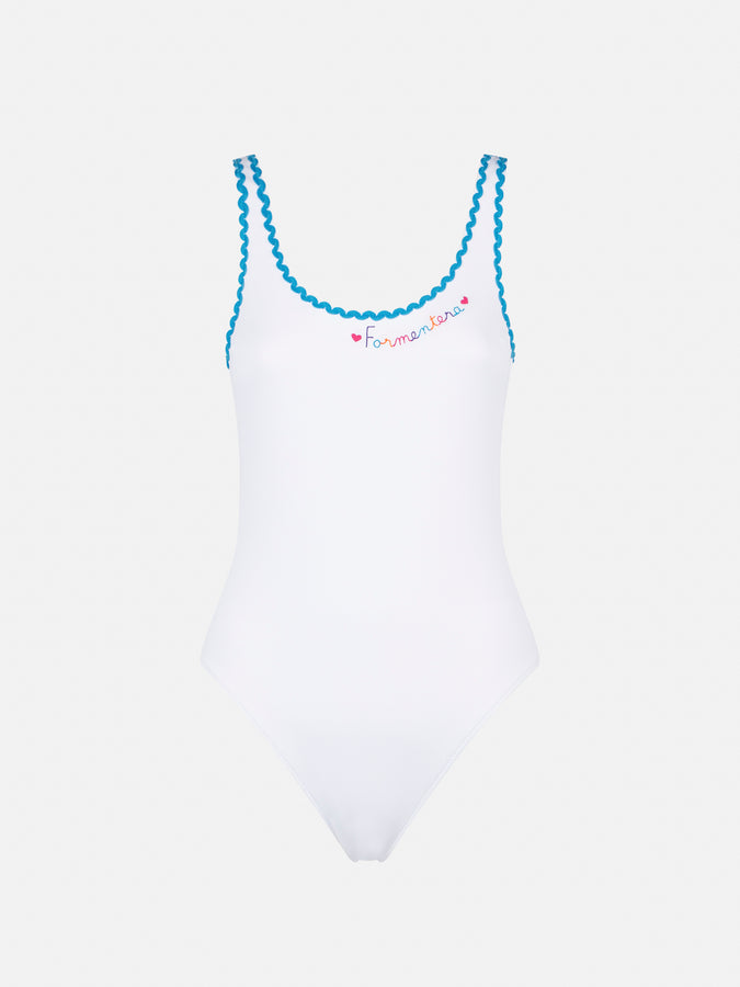 Mc2 Saint Barth Costume Intero Con Ricamo Formentera