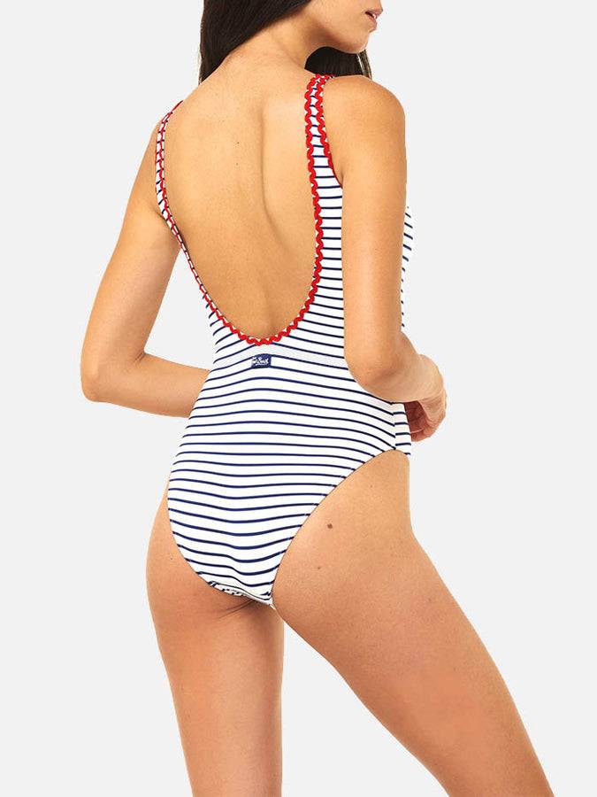 Mc2 Saint Barth Costume Intero Con Ricamo St. Tropez