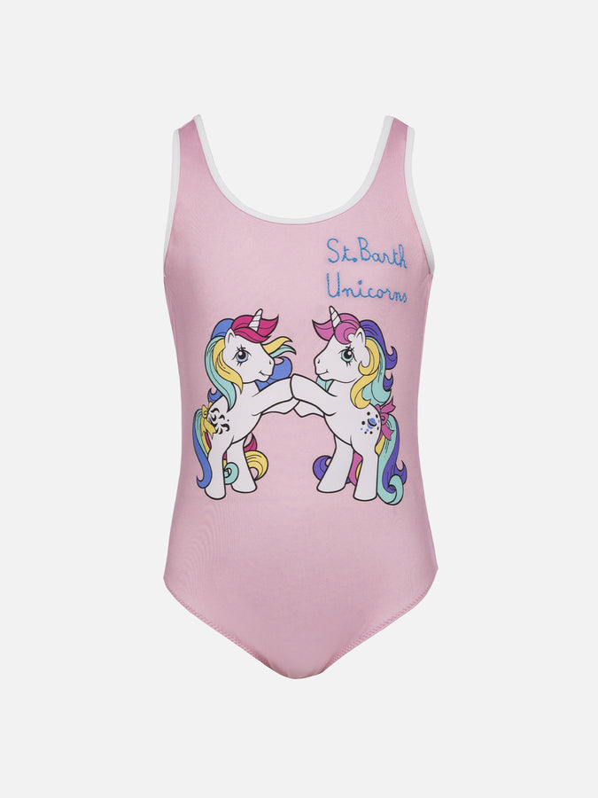 Mc2 Saint Barth Costume intero da bambina Cara con stampa piazzata My Little Pony | EDIZIONE SPECIALE IL MIO LITTLE PONY