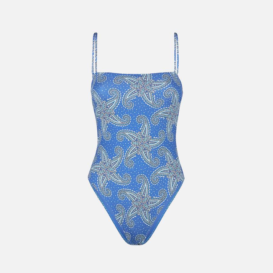 Mc2 Saint Barth Costume Intero Da Donna Con Stampa Paisley Stelle