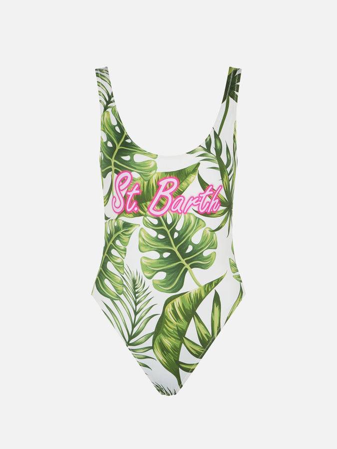 Mc2 Saint Barth Costume Intero Da Donna Con Stampa Tropicale