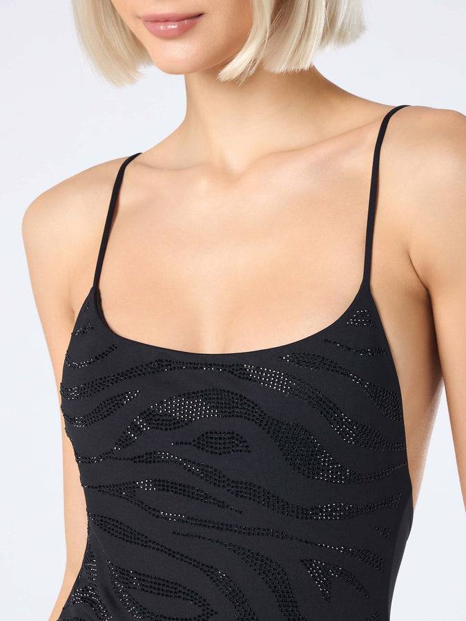 Mc2 Saint Barth Costume Intero Da Donna Con Strass Cecille