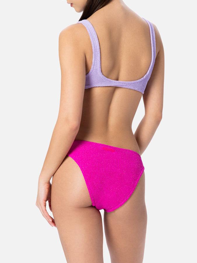 Mc2 Saint Barth Costume Intero Da Donna Crinkle Laurel Cut Out